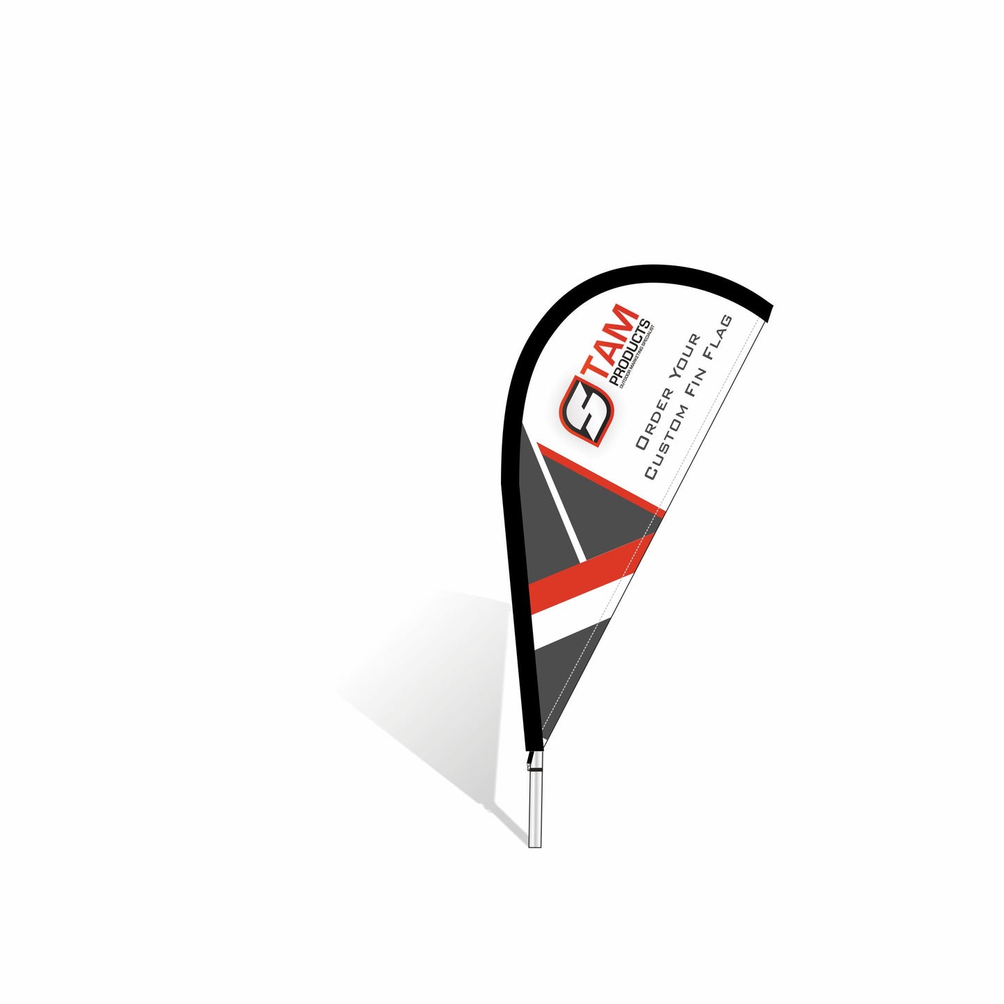 Stam Products Custom Printed Branded Fin Flag Banners