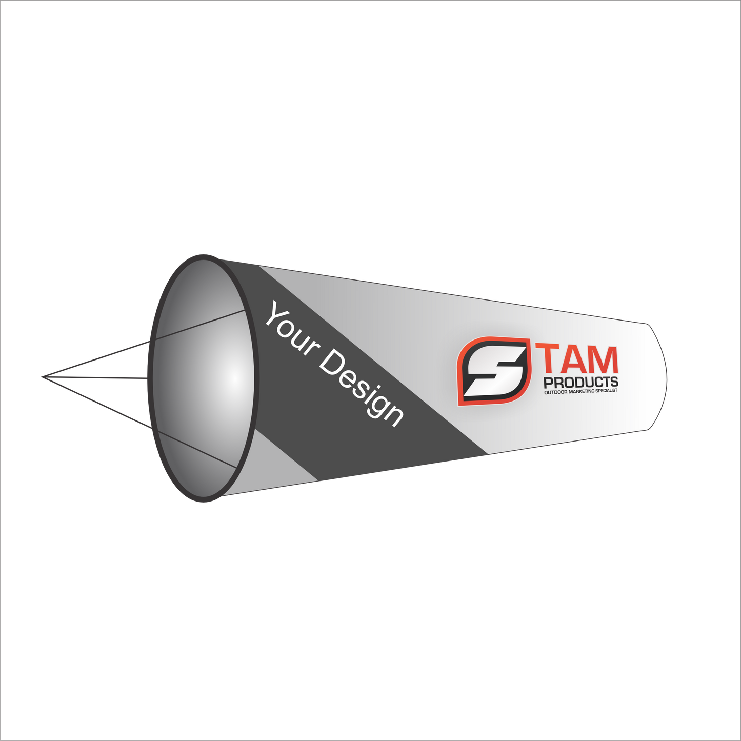 Stam Products Custom Branded Wind sock Banner (1.8m)